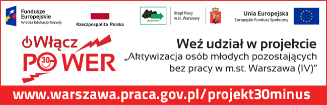 Aktywizacja osób młodych pozostających bez pracy w m. st. Warszawa 