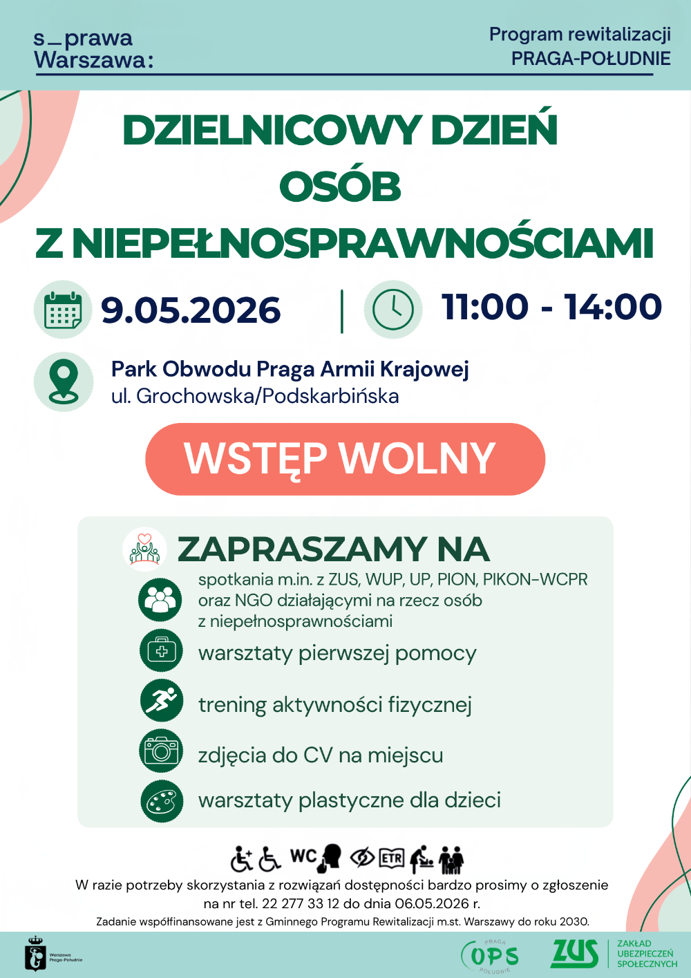 III Dzielnicowy Dzień Osób z Niepełnosprawnościami -  9 maja 2026 r. 
