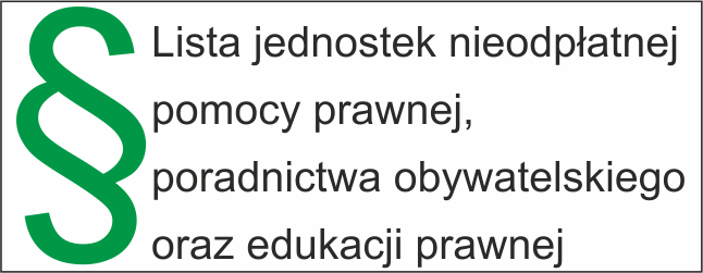 Punkty nieodpłatnej pomocy prawnej i obywatelskiej