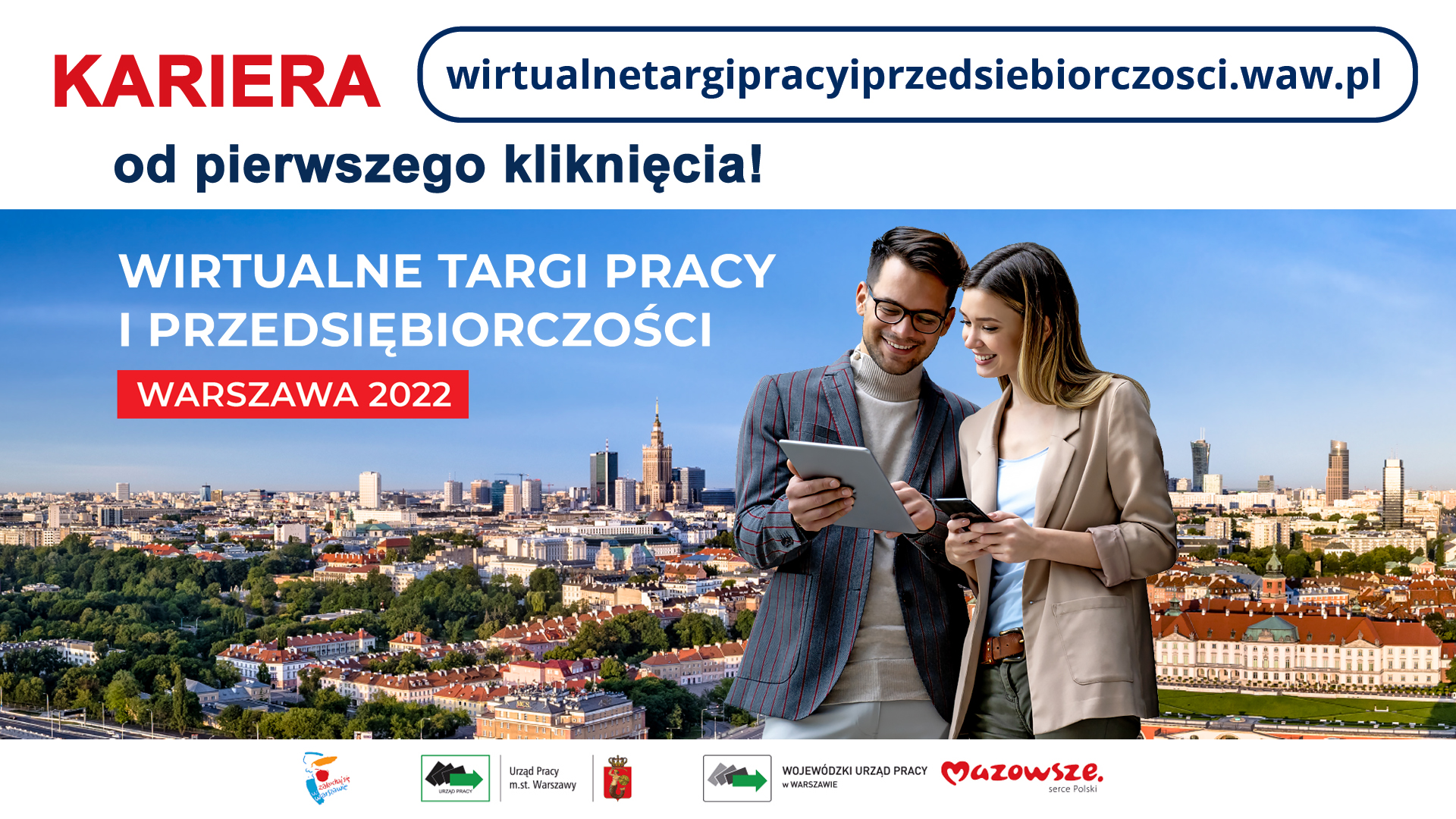 Obrazek dla: Wirtualne Targi Pracy i Przedsiębiorczości Warszawa 2022 - obejrzyj webinaria!